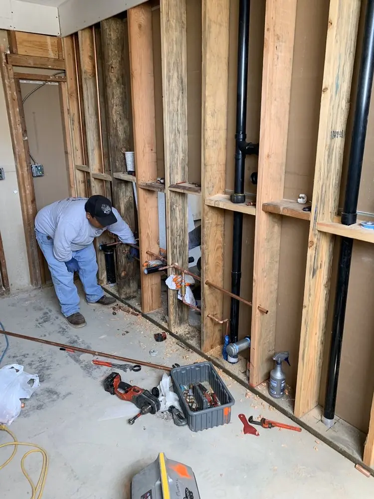 Commercial rough-in plumbing for Water Heater Replacement in Kirtland